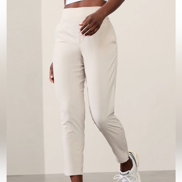 NWT Athleta BROOKLYN MID RISE ANKLE PANT Abalone Size 14 - Picture 1 of 12